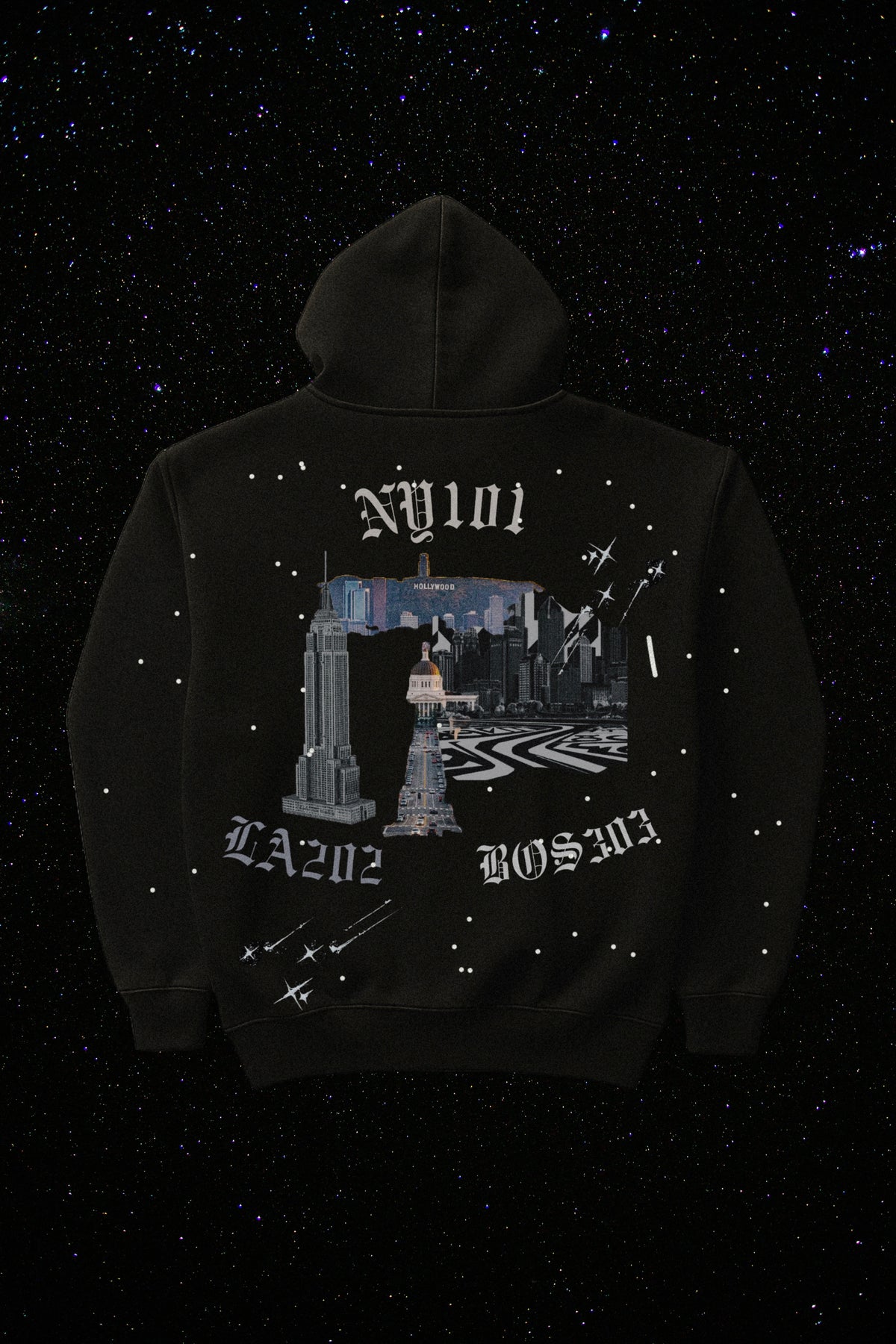 NY LA BOS HOODIE