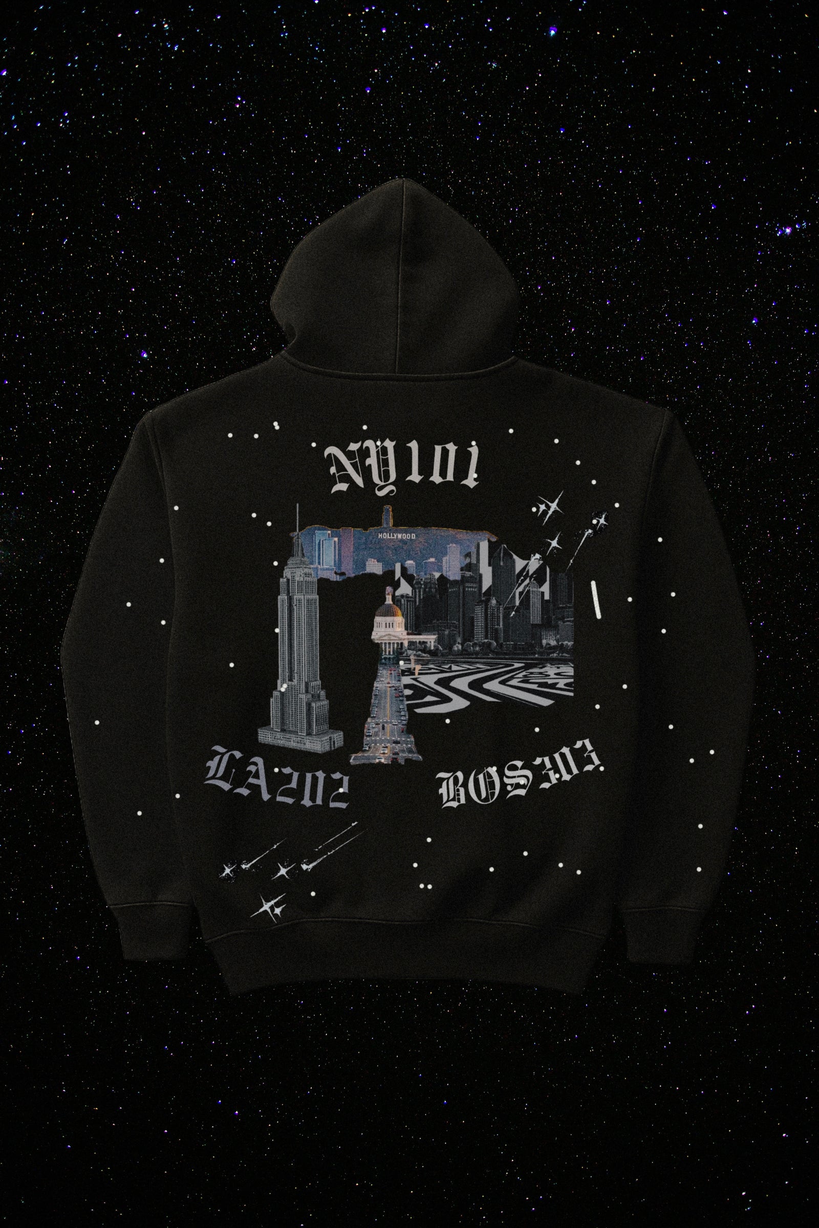 NY LA BOS HOODIE